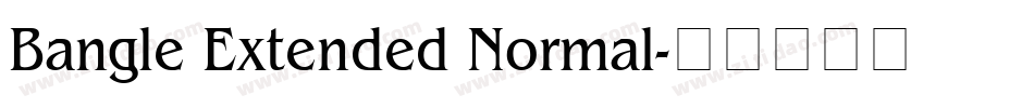 Bangle Extended Normal字体转换